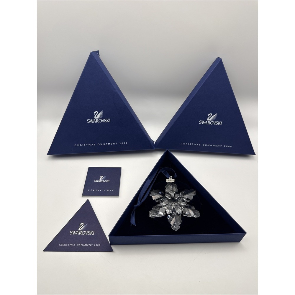Swarovski 2008 Crystal Annual Snowflake Christmas Ornament